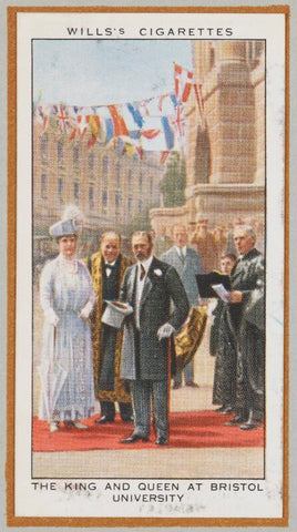 'The King and Queen at Bristol University' (Queen Mary; King George V and others) NPG D47236