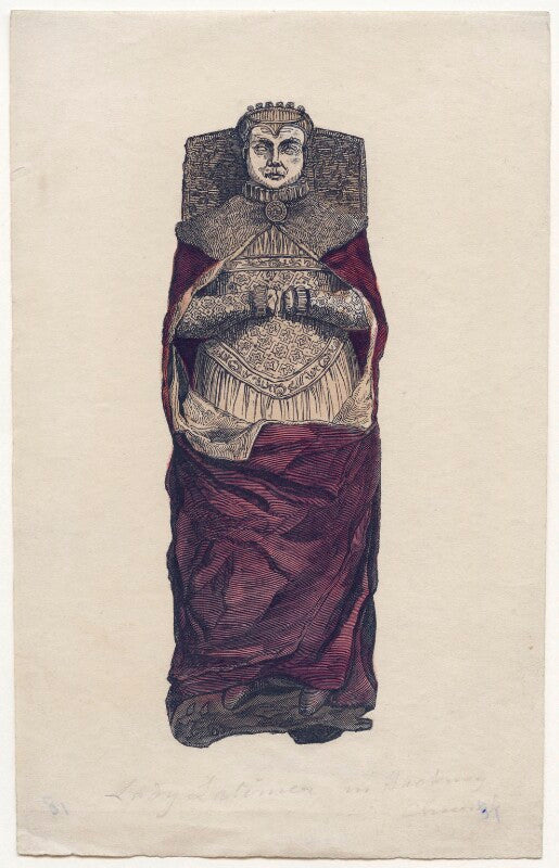 Effigy of lucy (née somerset), lady latimer in hackney parish church npg d43022