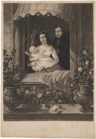 'Windsor Castle' (Victoria, Empress of Germany and Queen of Prussia; Queen Victoria; Prince Albert of Saxe-Coburg-Gotha) NPG D33627