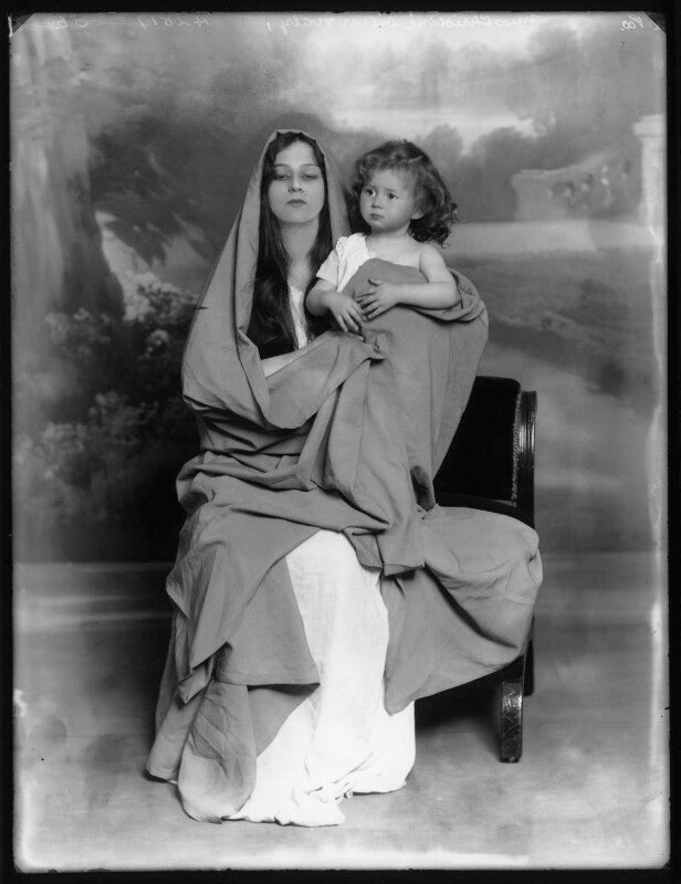 Christine silver with child npg x102656