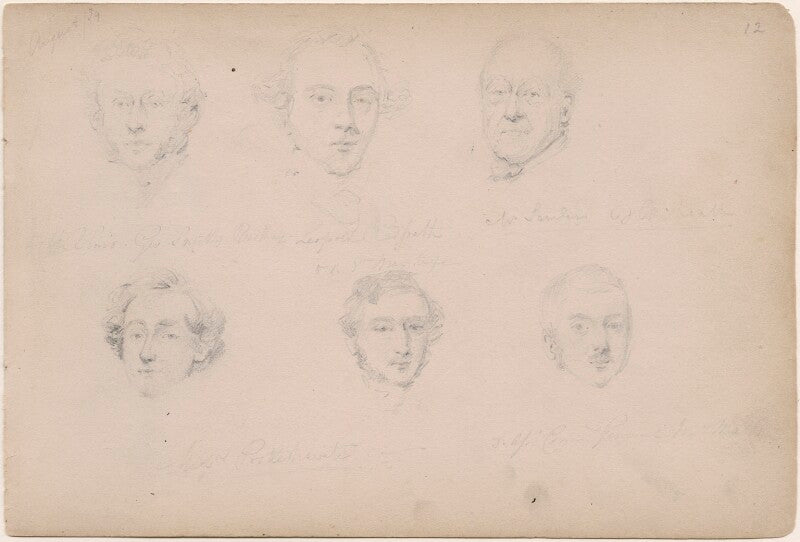 Leopold redpath and five unknown men npg d23313(18)