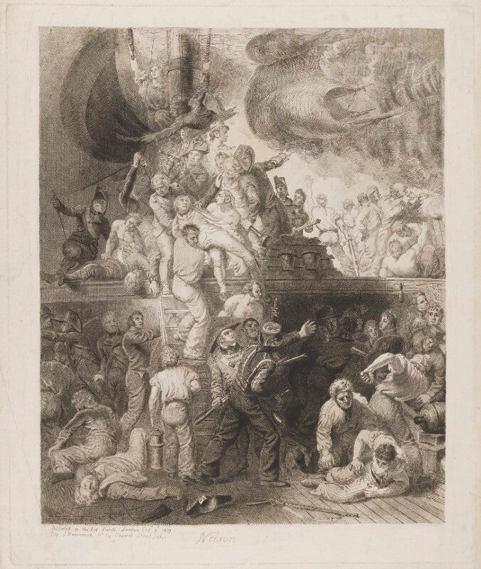 The death of nelson at the battle of trafalgar, 21 october 1805 (horatio nelson) npg d13768