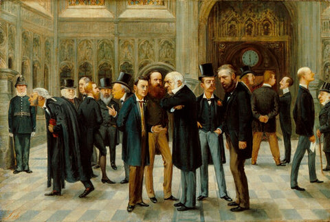 The Lobby of the House of Commons, 1886 NPG 5256