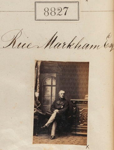 William Rice Markham ('Rice Markham Esq.') NPG Ax58650