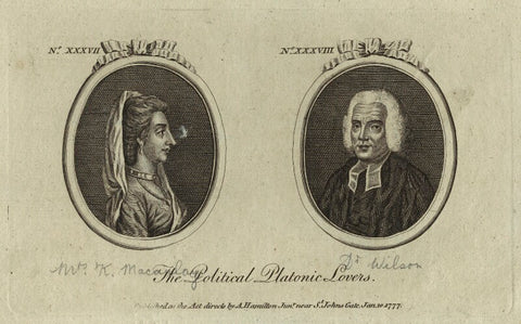 The Political Platonic Lovers (Catharine Macaulay (née Sawbridge); Thomas Wilson) NPG D32138