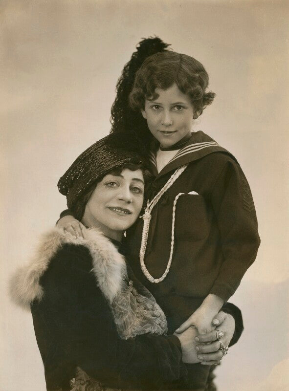 Lydia yavorska (née hubbenet, later lady pollock), princess bariatinsky with child npg x85077