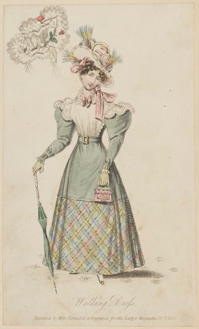 'Walking Dress invented by Miss Pierpoint', July 1827 NPG D47594