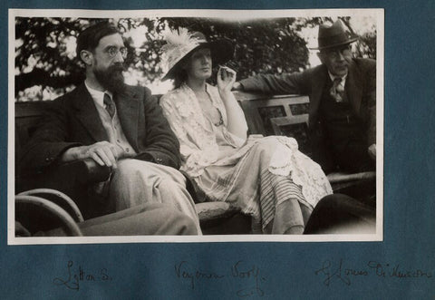 Lytton Strachey; Virginia Woolf; Goldsworthy Lowes Dickinson NPG Ax141313a