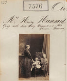 Mrs Henry Hansard; Master Harry Hansard; Miss Florence Hansard NPG Ax57415