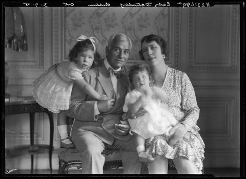 Sir Henri Wilhelm August Deterding and Lydia Pavlovna (née Kondayoroff), Lady Deterding with their daughters, probably Lydia Deterding and Olga Deterding NPG x42724