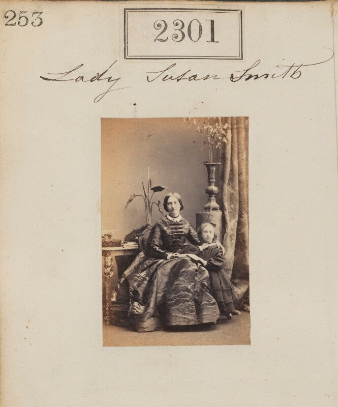 Lady susan emma smith (née pelham); evelyn mary smith npg ax51689