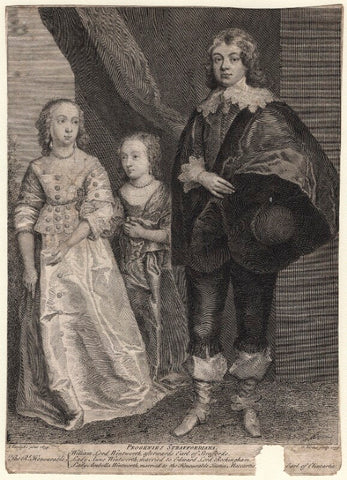 Anne, Lady Rockingham; Arabella, Viscountess Mountcashel; William Wentworth, 2nd Earl of Strafford NPG D16281