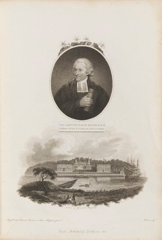 Colin milne with 'a view of greenwich hospital' npg d34346
