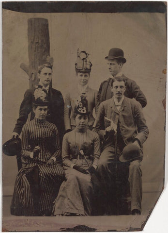 Group including (Helen Hamilton Bennett (née Brand); Laura Alexandrina Hogg (née Henderson) and Frederick Stanley Hogg) at the Franco-British Exhibition NPG x201292