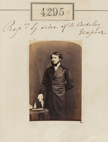 Unknown man ('Reproduction by order of Mr Berkeley Napier') NPG Ax54310