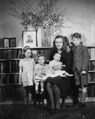 Hon. Myfanwy Ann Philipps with mother Doreen (née Guiness), Viscountess St. Davids; brother Colwyn Jestyn John, 3rd Viscount St Davids; and sisters Rowena Frances and Hon. Rhiannon Elisabeth NPG x79729