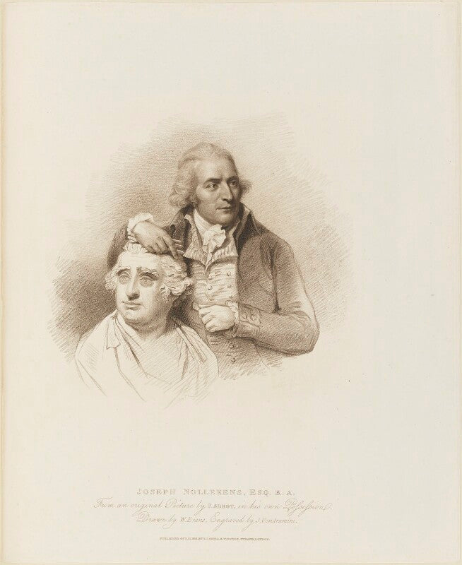 Joseph nollekens with a bust of charles james fox npg d14363
