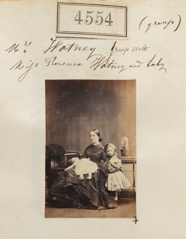 Vernon james watney; blanche maria georgiana watney (née burrell); florence blanche watney npg ax54566