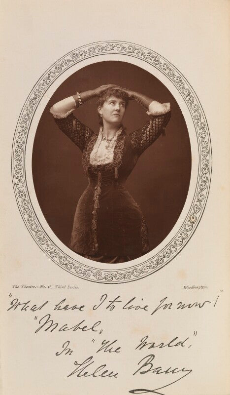 Helen barry as mabel huntingford in 'the world' npg ax35614