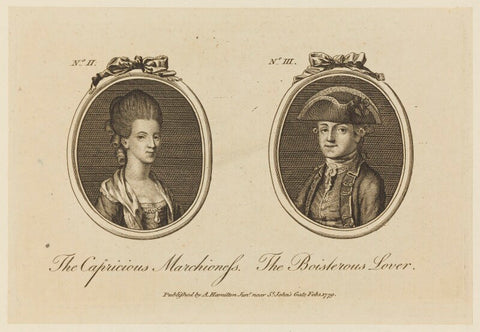 'The capricious marchioness and the boisterous lover' NPG D16028
