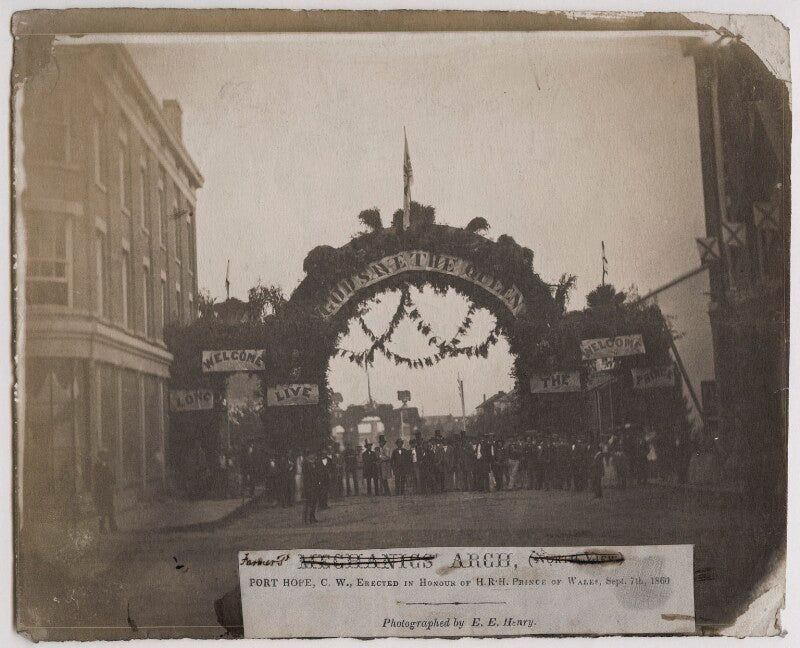 'farmers' arch, port hope, c.w., erected in honour of h.r.h. prince of wales' npg x136864
