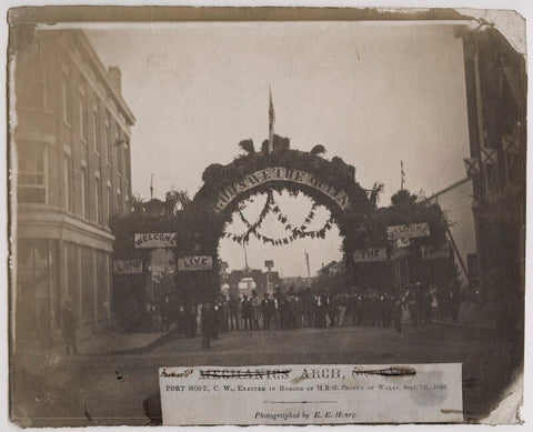'Farmers' Arch, Port Hope, C.W., erected in honour of H.R.H. Prince of Wales' NPG x136864