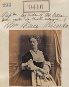 Mrs Percy Ricardo 'Reproduction by order of Mr Octner[?] from carte de visite enlarged of Mrs Percy Ricardo' NPG Ax59222