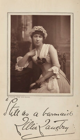 Lillie Langtry as Miss Hardcastle in 'She Stoops to Conquer' NPG Ax35618