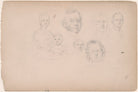 Mrs Marchand; Ball; Marchand and four unknown sitters including a child NPG D23313(39)