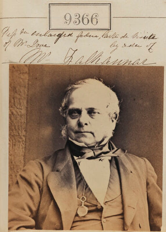 Mr Dove ('Reproduction enlarged from carte de visite of Mr Dove by order of Mr Falliannar[?]') NPG Ax59172
