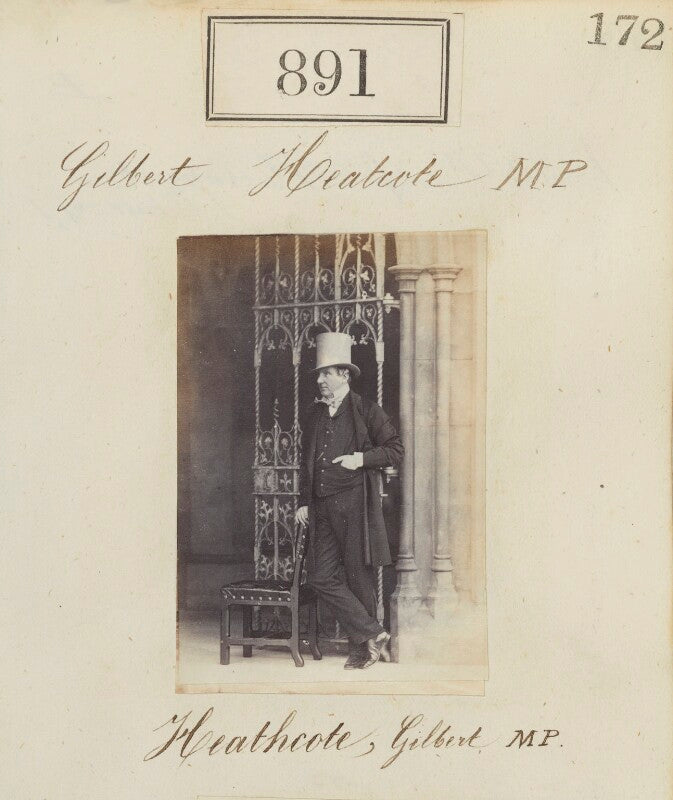 Unknown man, called gilbert heathcote mp npg ax50483