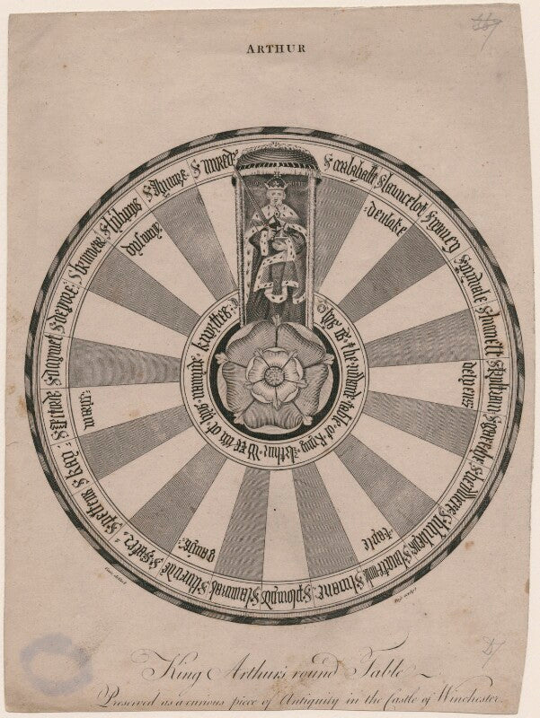 King arthur's round table; preserved as a curious piece of antiquity in the castle of winchester npg d9402
