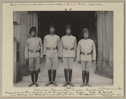 'Sergeant and three Privates of the King's African Rifles' NPG x125434