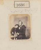 'Reproduced by order of Count Pepoli' (Unknown man and girl) NPG Ax51079