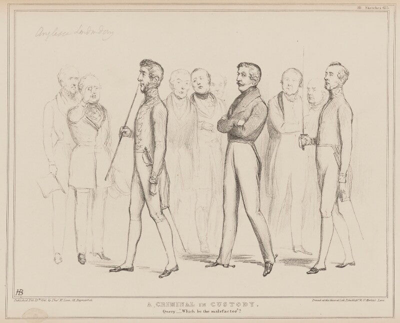 A criminal in custody npg d41606