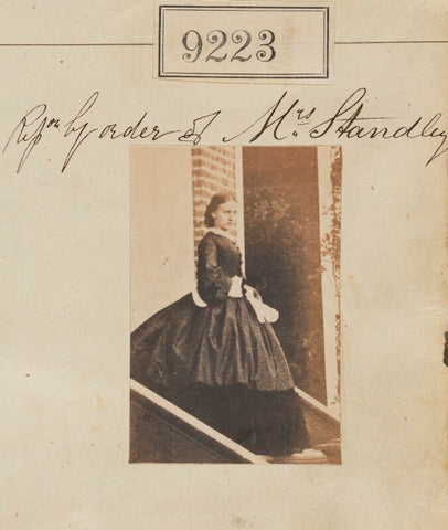 'Reproduction by order of Mrs Stanley' NPG Ax59045