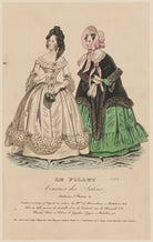 Ball dress and walking or carriage costume, March 1838 NPG D47737