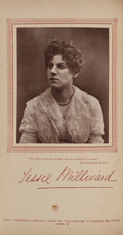 Jessie millward (mrs john glendinning) as dora vane in 'the harbour lights' npg ax29391