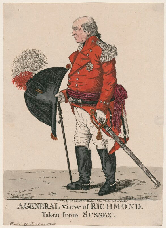 Charles lennox, 3rd duke of richmond and lennox ('a general view of richmond. taken from sussex') npg d47127