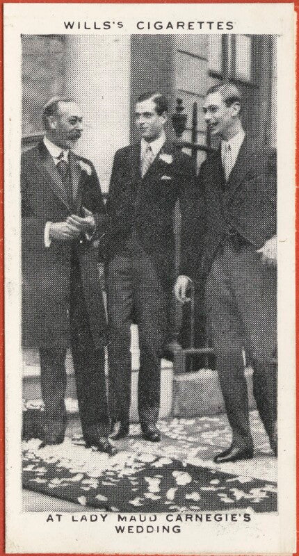 'at lady maud carnegie's wedding' (king george v; prince george, duke of kent; king george vi) npg d47277