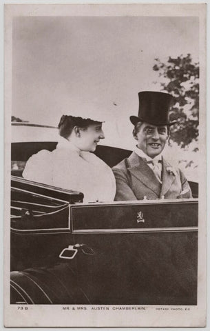 Ivy Muriel (née Dundas), Lady Chamberlain; Sir (Joseph) Austen Chamberlain NPG x197754