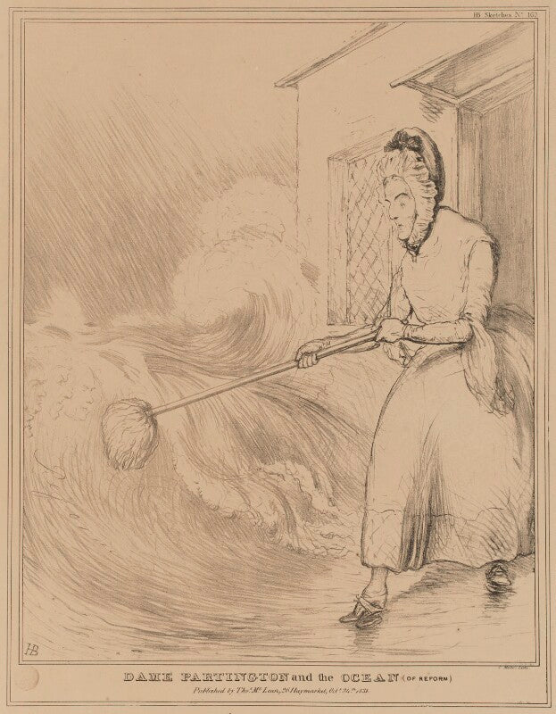 Arthur wellesley, 1st duke of wellington ('dame partington and the ocean (of reform)') npg d41098