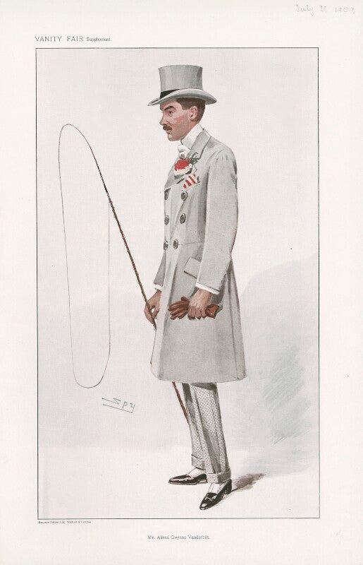 Alfred gwynne vanderbilt ('men of the day. no. 1077. "mr. alfred gwynne vanderbilt."') npg d45391