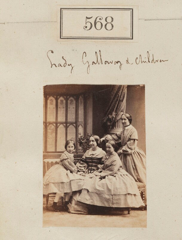 Lady galloway with three of her daughters npg ax50256