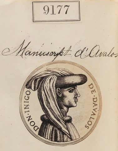 'Detail from Manuscript d'Avalos' NPG Ax58999