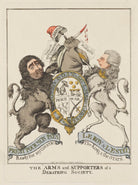The Arms and Supporters of a Debateing Society (Charles James Fox; William Pitt) NPG D47139