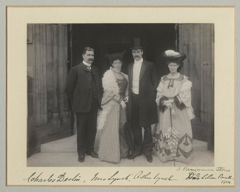 Charles ramsay devlin; annie lynch (née powell); arthur alfred lynch; lilian powell npg x135140