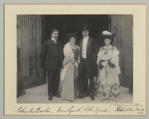 Charles Ramsay Devlin; Annie Lynch (née Powell); Arthur Alfred Lynch; Lilian Powell NPG x135140