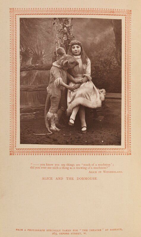 Dorothy d'alcourt as dormouse; phoebe carlo as alice in 'alice in wonderland' npg ax9291