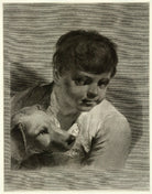 Young boy and dog NPG D22306
